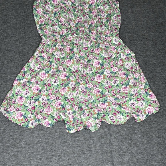 Be Bop Floral Print Rayon Sleeveless Romper Juniors Women Size Medium - Picture 9 of 13
